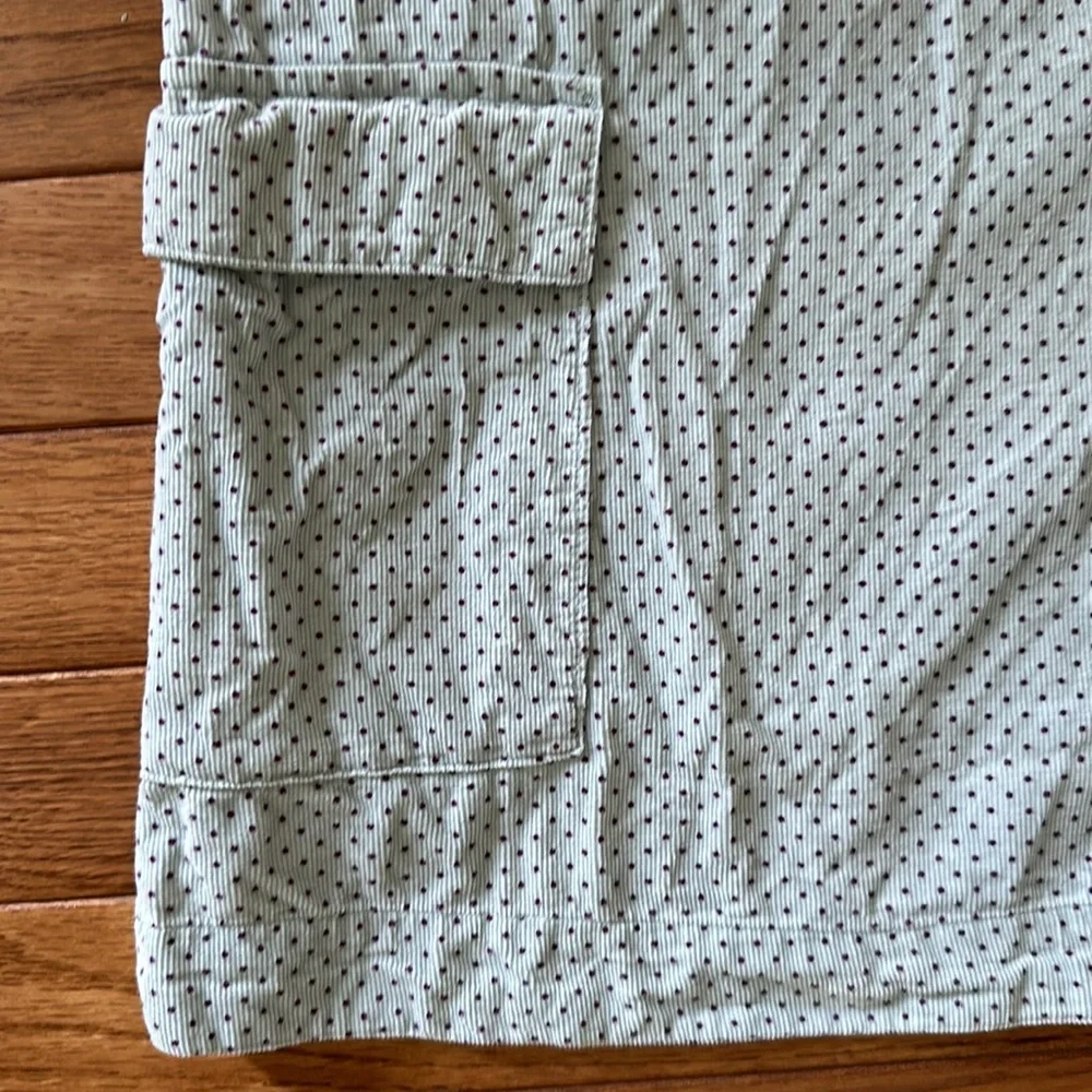 🩵 GAP KIDS Girls Dress size 4T polka dot light teal blue corduroy EUC